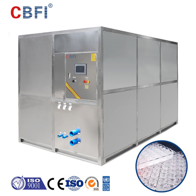 CBFI CV5000 5 टन प्रति दिन Sus304 स्टेनलेस स्टील क्यूब आइस मेकिंग मशीन बड़ी क्षमता के साथ