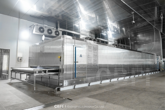 फिश फिलेट IQF निरंतर व्यक्तिगत तेजी से फ्रीजिंग मशीन खाद्य त्वरित सुरंग उपकरण